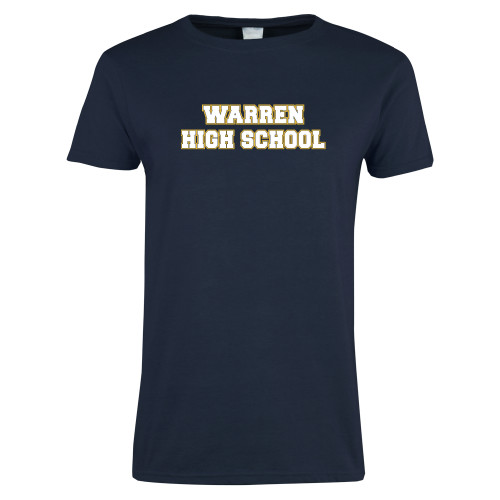  Womens Short Sleeve Navy Tee - Warren High School