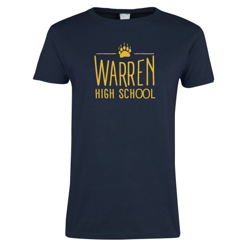  Womens Short Sleeve Navy Tee - Warren High School