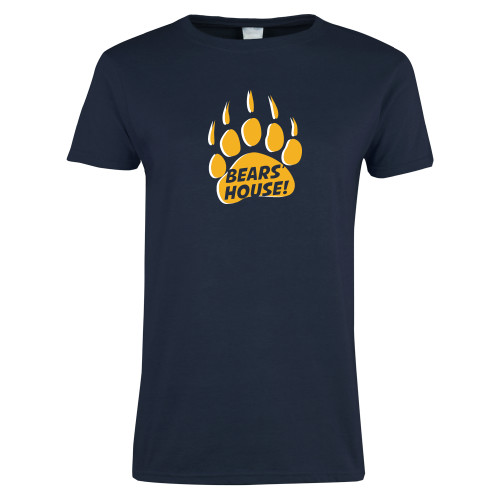  Womens Short Sleeve Navy Tee - Bears House