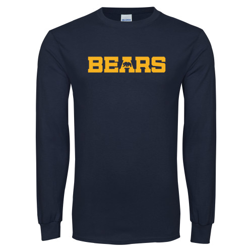  Navy Long Sleeve T-Shirt - Bears Logo