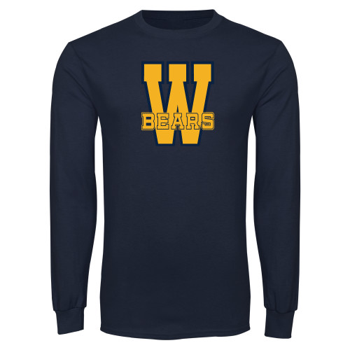  Navy Long Sleeve T-Shirt - W Bears