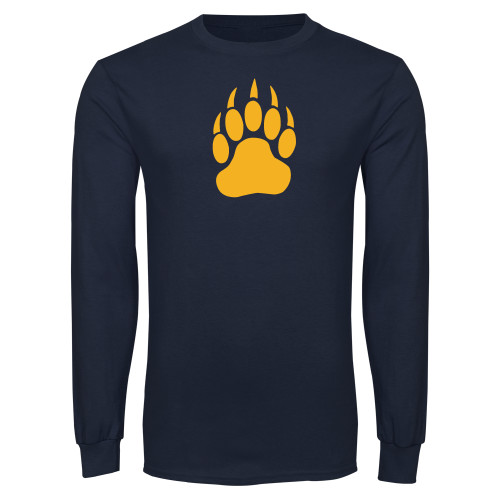  Navy Long Sleeve T-Shirt - Paw