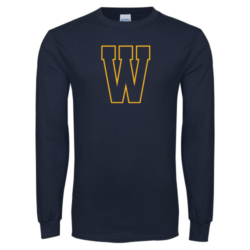  Navy Long Sleeve T-Shirt - W Logo