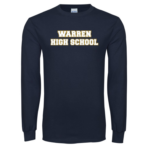  Navy Long Sleeve T-Shirt - Warren High School