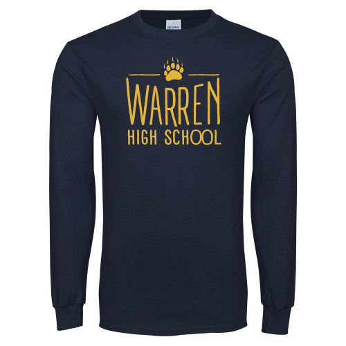  Navy Long Sleeve T-Shirt - Warren High School
