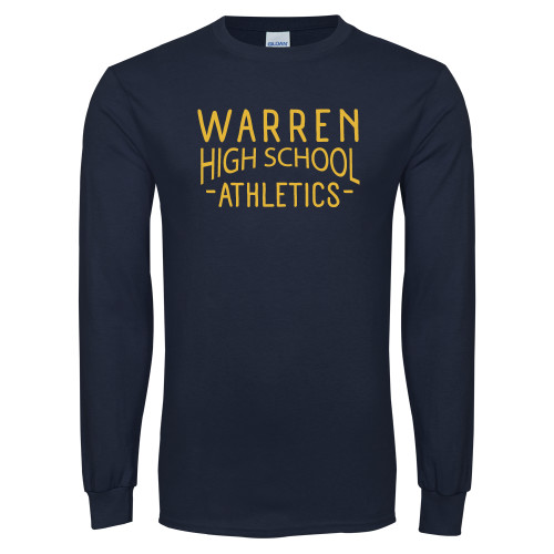  Navy Long Sleeve T-Shirt - Warren High School Athletics