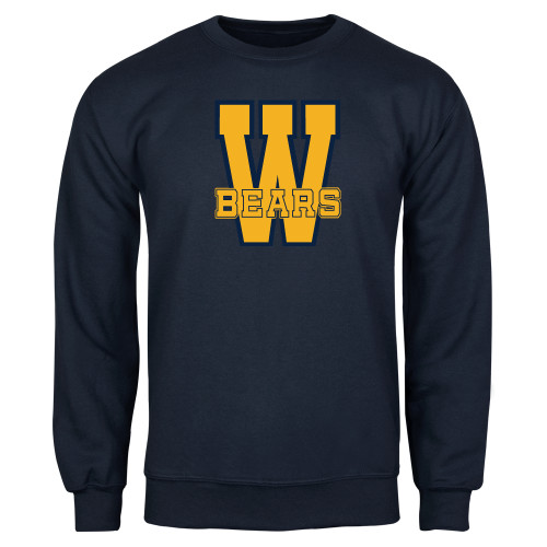  Navy Fleece Crew - W Bears