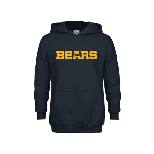 Youth Navy Fleece Hoodie - Bears Logo