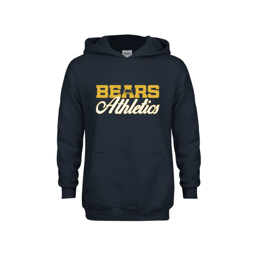  Youth Navy Fleece Hoodie - Bears Athletics Script