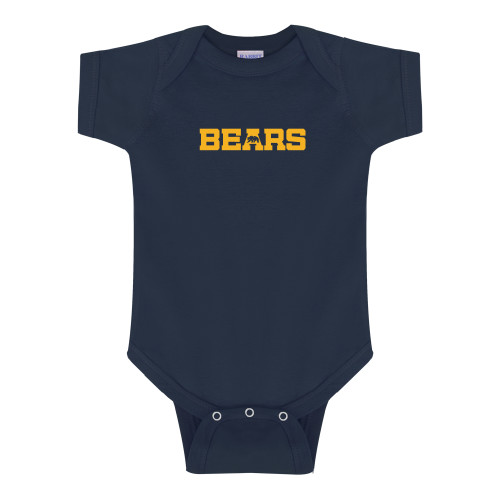  Navy Infant Onesie - Bears Logo