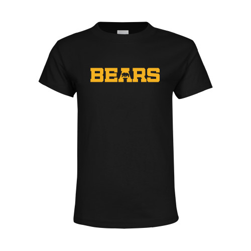  Youth Black T Shirt - Bears Logo