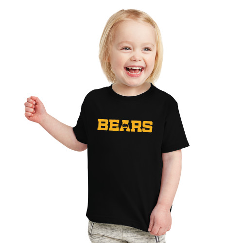  Toddler Black T Shirt - Bears Logo