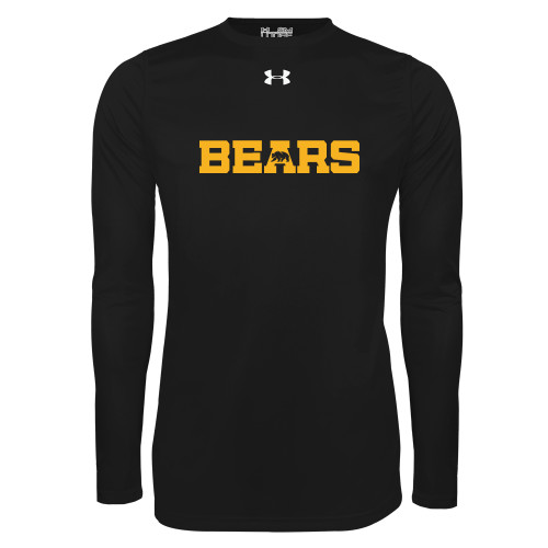 Under Armour Black Long Sleeve Tech Tee - Bears Logo