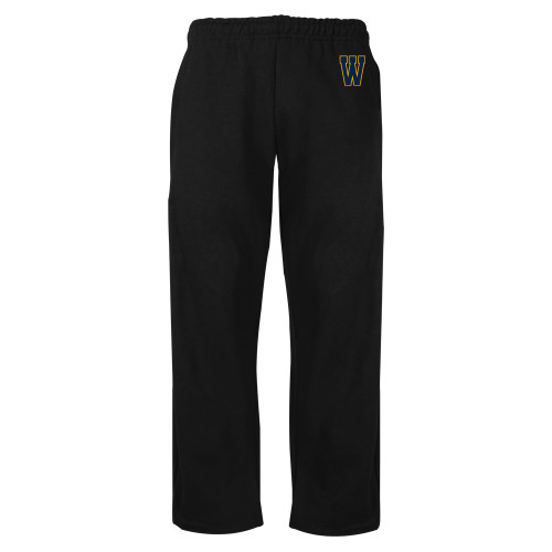  Black Fleece Open Bottom Pant - W Logo