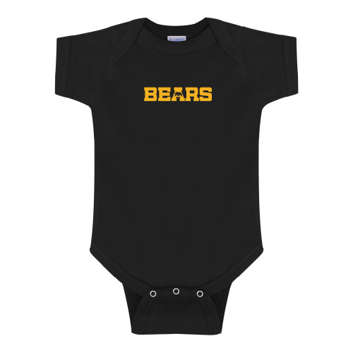  Black Infant Onesie - Bears Logo