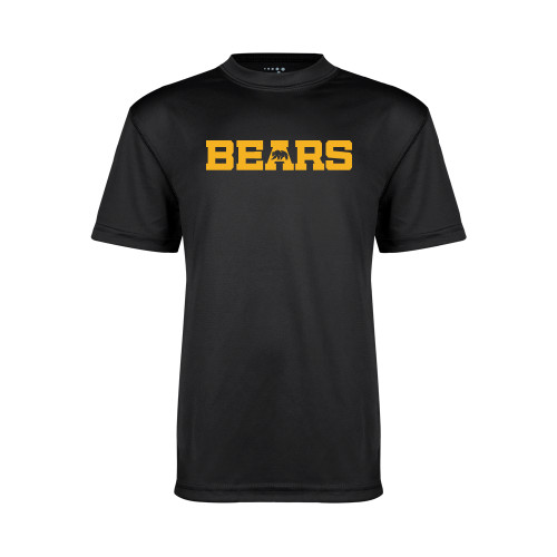  Youth Performance Black Tee - Bears Logo
