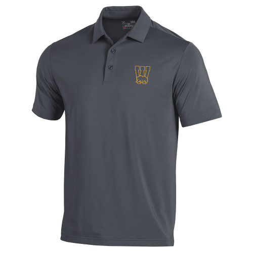  Under Armour Graphite Performance Polo - W Logo with Bear