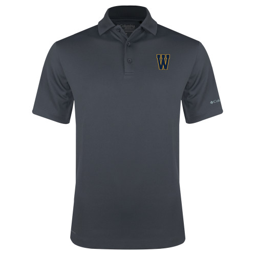  Columbia Charcoal Omni Wick Drive Polo - W Logo