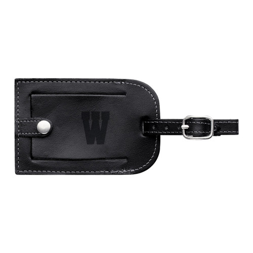  Millennium Leather Luggage Tag - W Logo Engraved