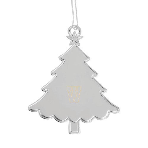  Silver Tree Ornament - W Logo Engraved