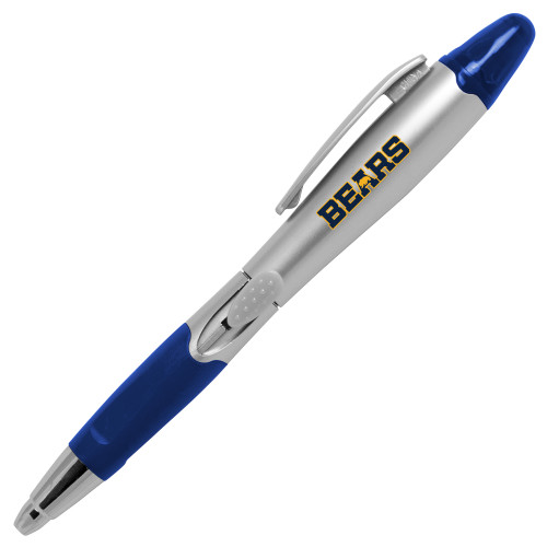  Silver/Blue Blossom Pen/Highlighter - Bears Logo