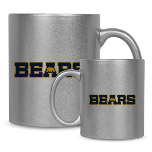  Full Color Silver Metallic Mug 11oz - Bears Logo