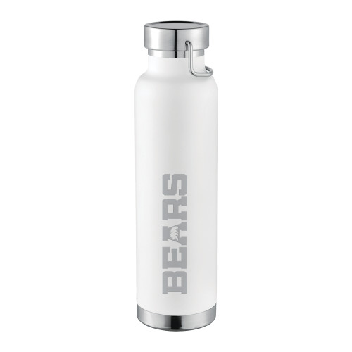  Thor Copper Vacuum Insulated White Bottle 22oz - Bears Logo Engraved