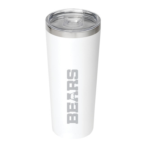  Thor Vacuum Insulated White Tumbler 22oz - Bears Logo Engraved