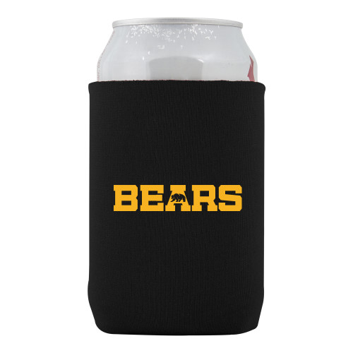  Neoprene Black Can Holder - Bears Logo