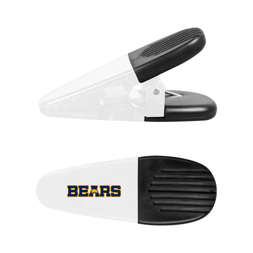  White Crocodile Clip/Magnet - Bears Logo