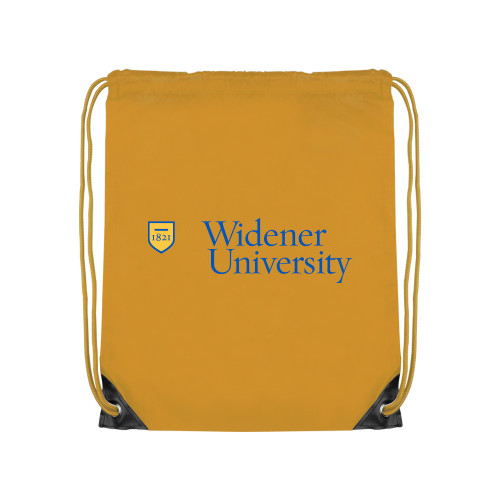 Gold Drawstring Backpack - Primary Mark with Shield