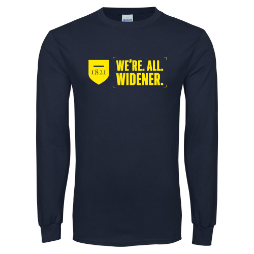  Navy Long Sleeve T-Shirt - Were All Widener