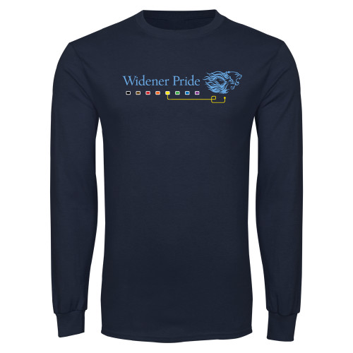  Navy Long Sleeve T-Shirt - Widener Pride