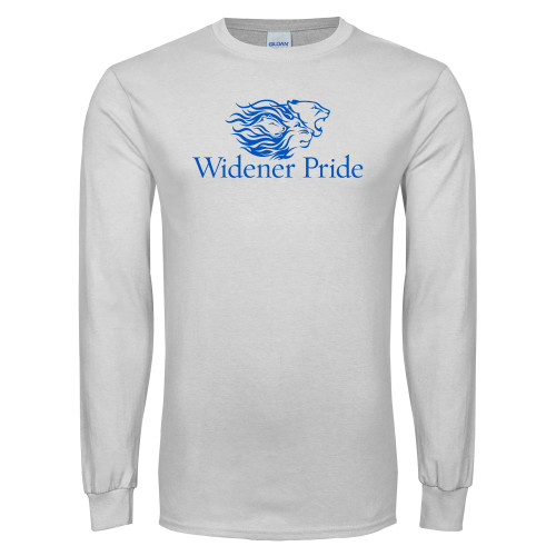  White Long Sleeve T Shirt - Widener Pride