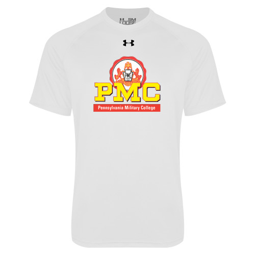  Under Armour White Tech Tee - PMC Stacked
