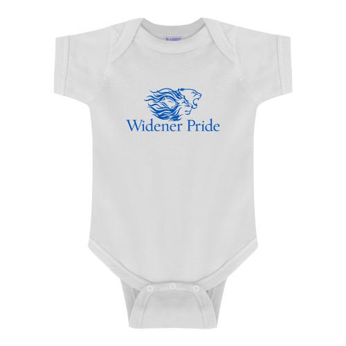  White Infant Onesie - Widener Pride
