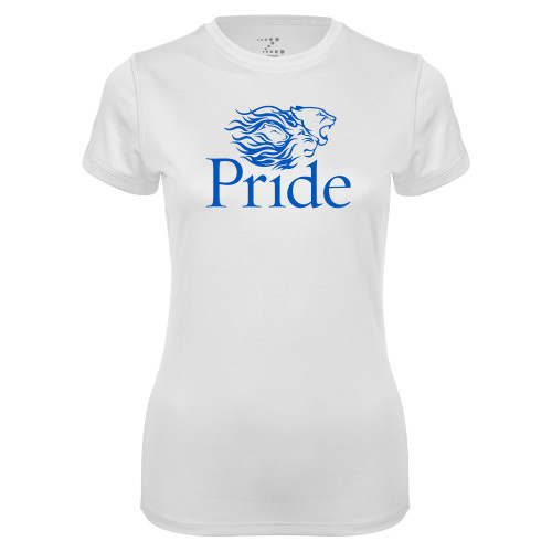  Womens White Performance Tee - Pride