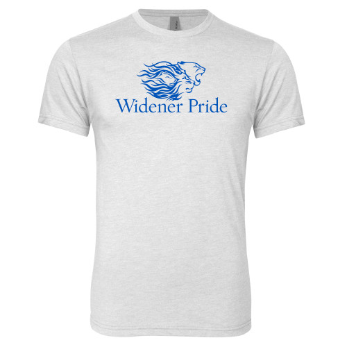  Next Level Heather White Triblend Tee - Widener Pride