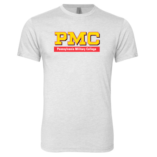  Next Level Heather White Triblend Tee - PMC