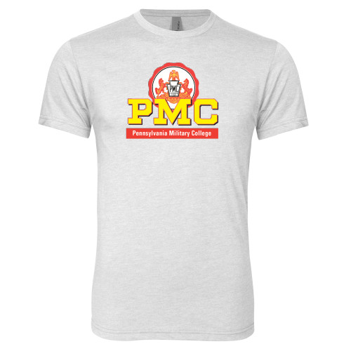  Next Level Heather White Triblend Tee - PMC Stacked