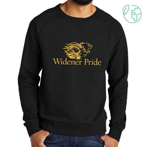  Allmade Black Organic French Terry Crewneck Sweatshirt - Widener Pride