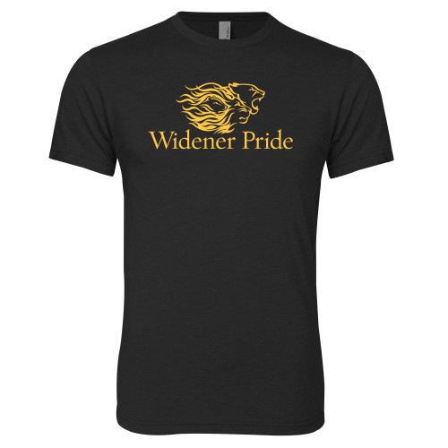  Next Level Black Triblend Tee - Widener Pride