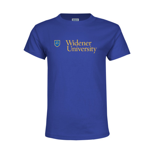  Youth Royal T Shirt - Primary Mark with Shield