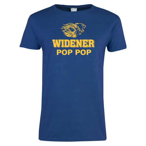  Womens Royal Short Sleeve Tee - Widener Pride Pop Pop