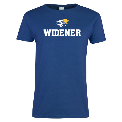  Womens Royal Short Sleeve Tee - Stacked Widener