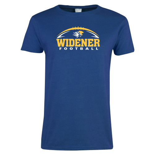  Womens Royal Short Sleeve Tee - Football Design