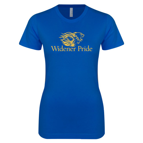  Next Level Womens Royal Boyfriend Tee - Widener Pride