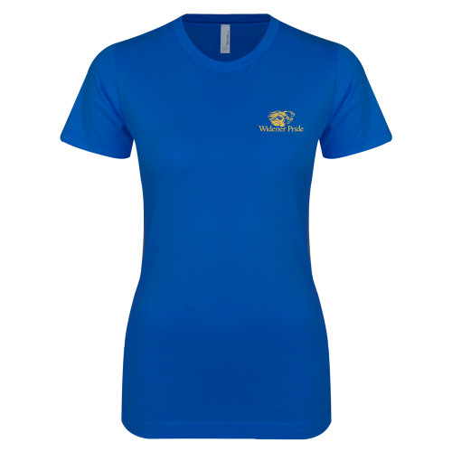  Next Level Womens Royal Boyfriend Tee - Widener Pride