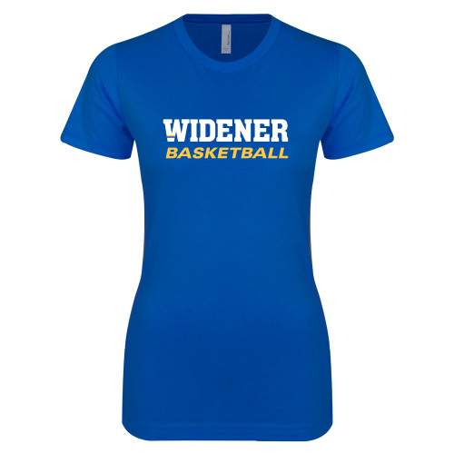  Next Level Womens Royal Boyfriend Tee - Basketball