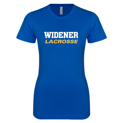  Next Level Womens Royal Boyfriend Tee - Lacrosse